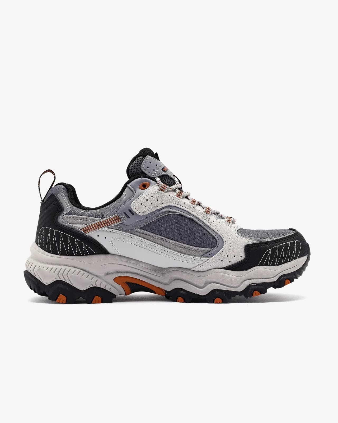 Skechers Stamina At - Vintage Stitch Erkek Gri Su Geçirmez Outdoor Ayakkabı — Turuncu