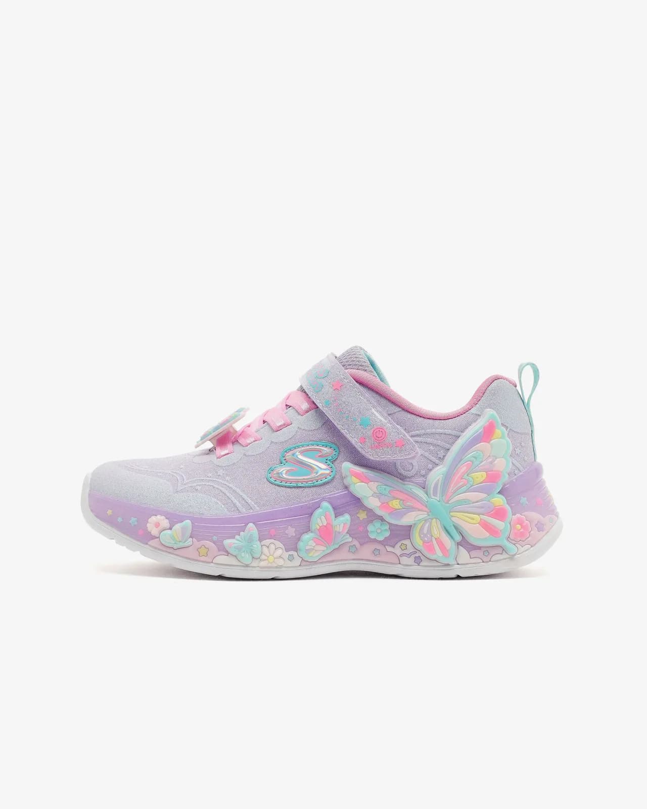 Butterfly Bliss Büyük Kız Çocuk Mor Işıklı Spor Ayakkabı