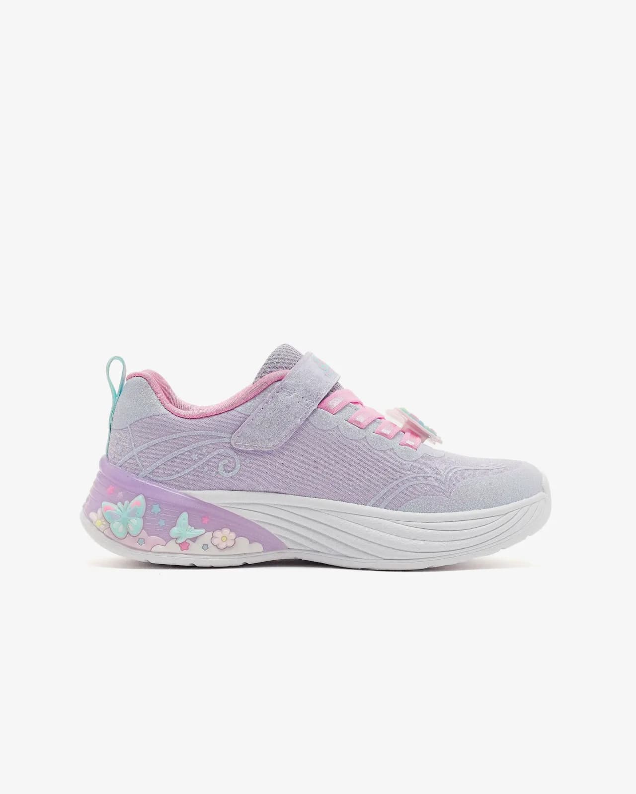 Skechers Butterfly Bliss Büyük Kız Çocuk Mor Işıklı Spor Ayakkabı