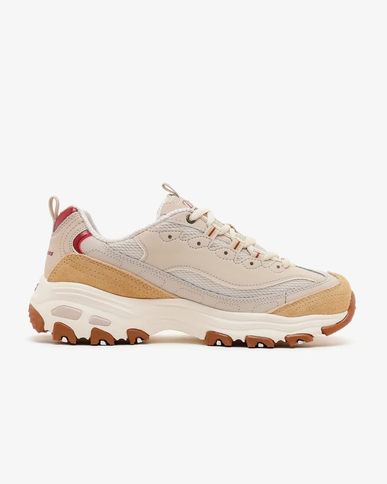 Skechers D'lites Kadın Bej Sneakers — Çok Renkli