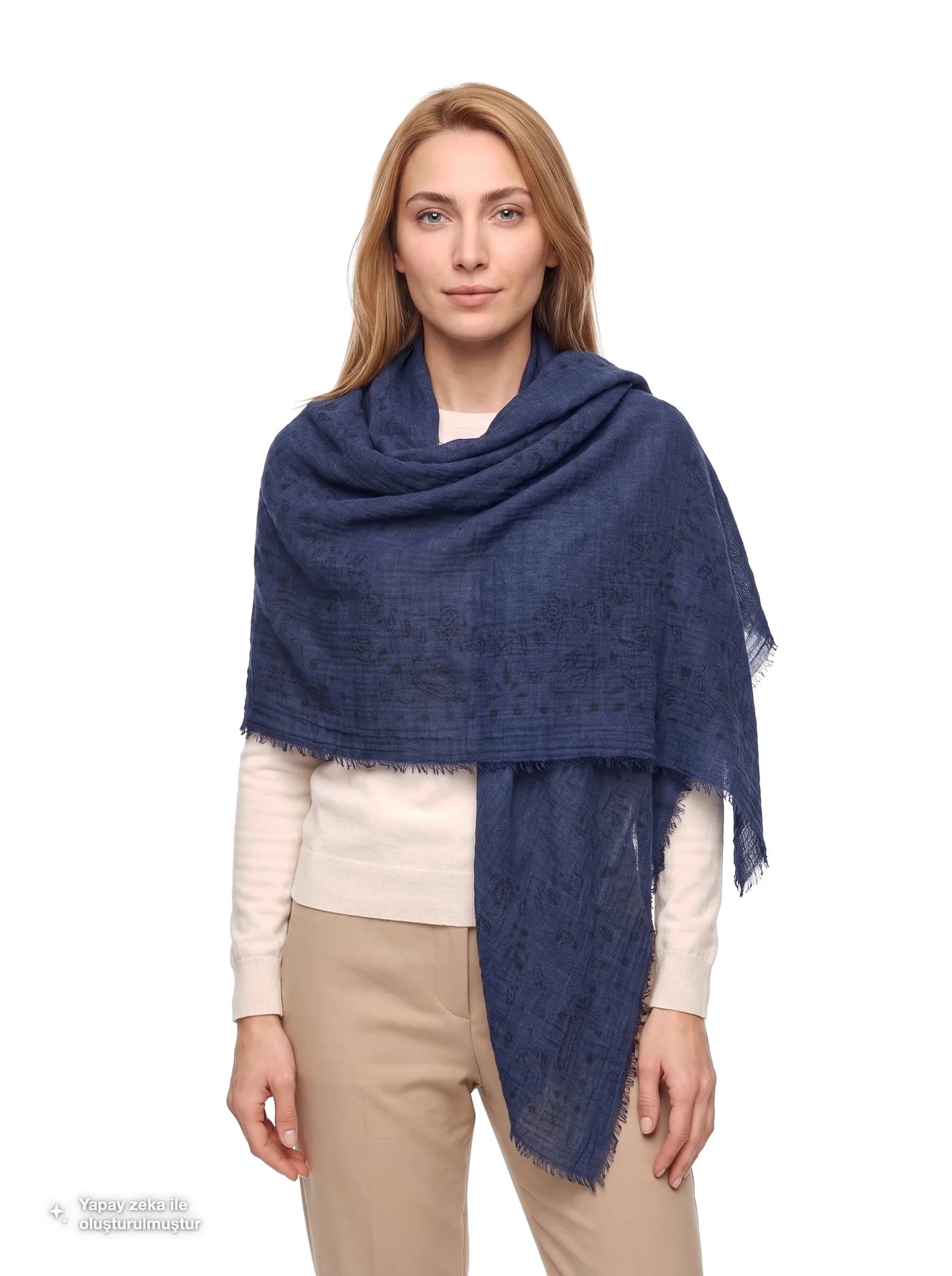 Kujten Effy Extra Large Kadın Kaşmir Şal — kadin Şal & Eşarp