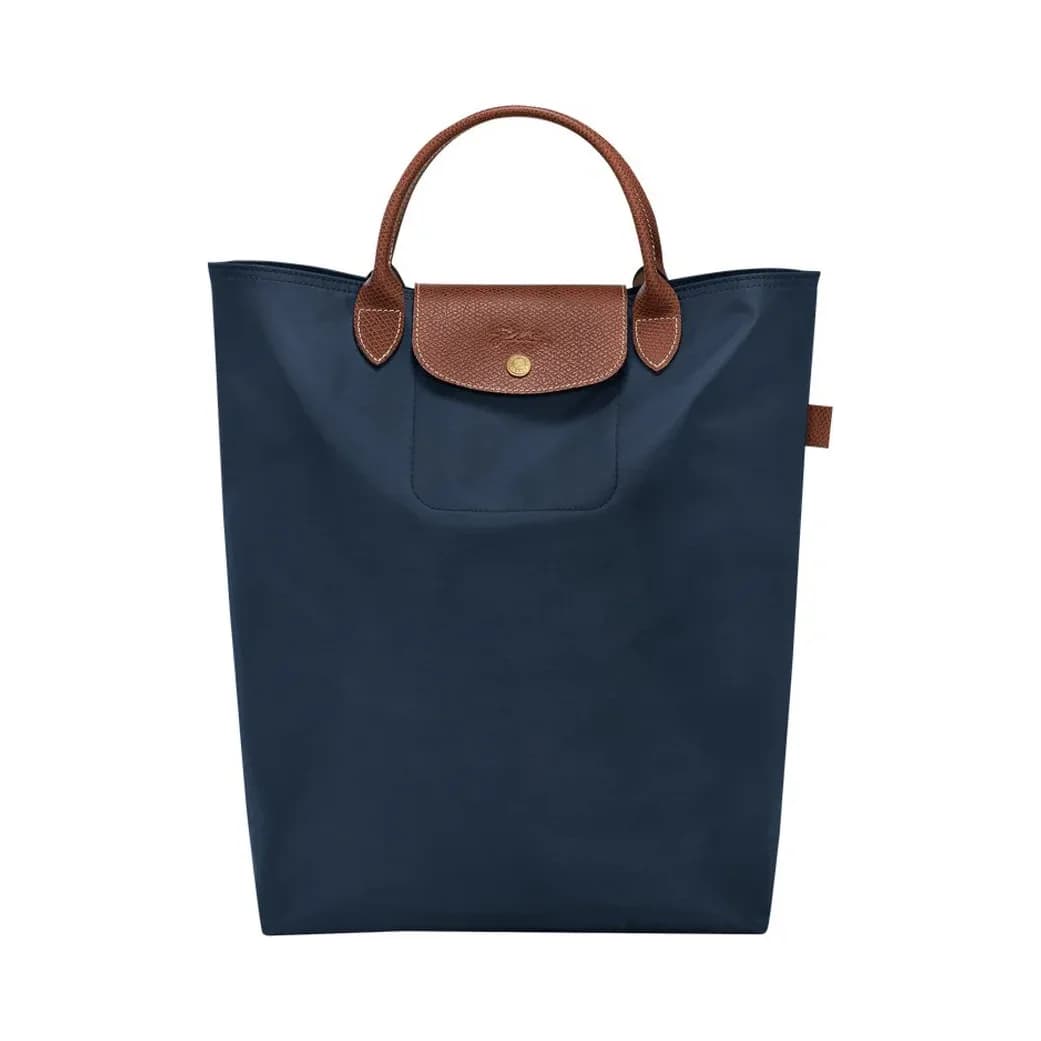 Longchamp Le Pliage Original Lacivert Tote Çanta M — Mavi