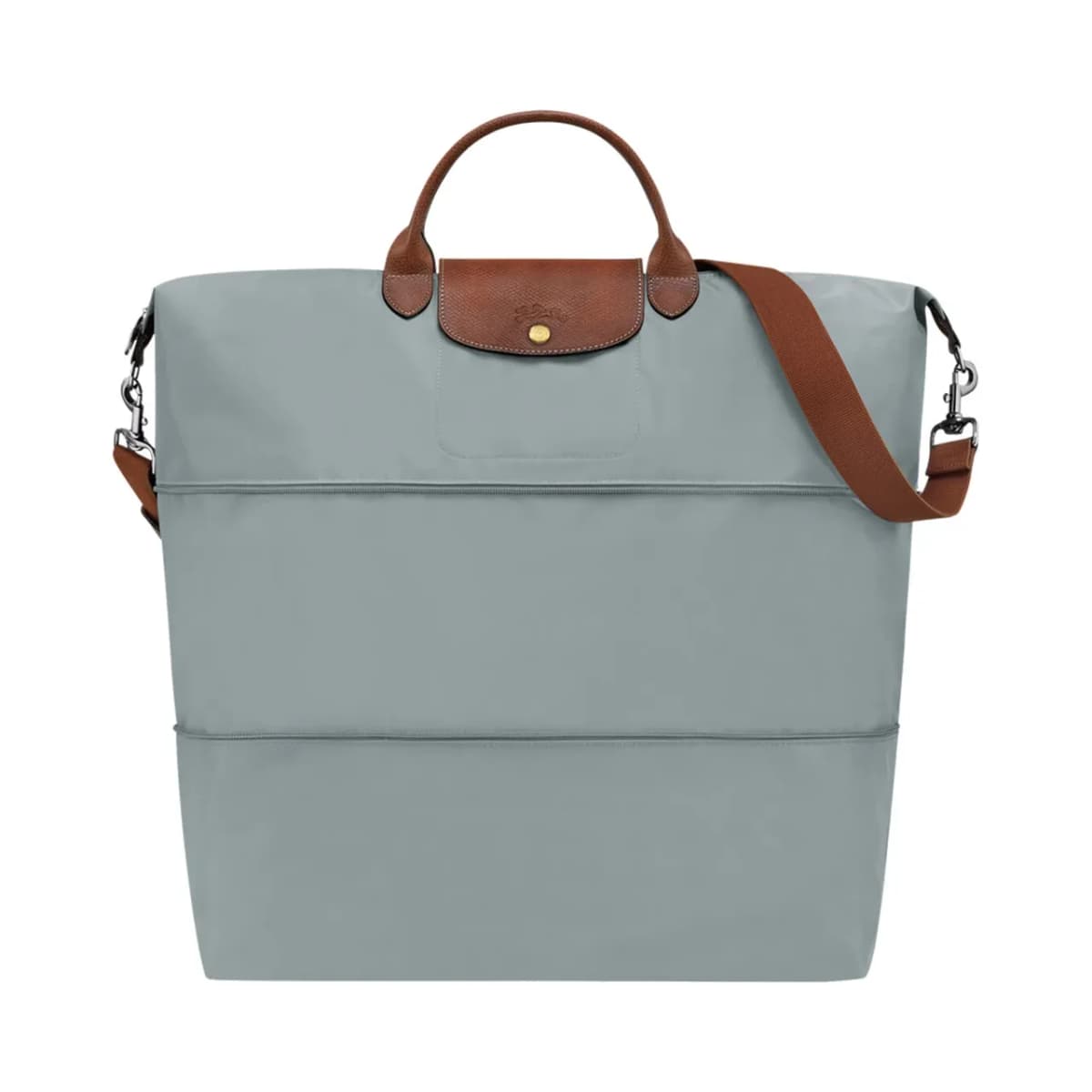 Longchamp Le Pliage Original Genişleyebilen Gri Seyahat Çantası
