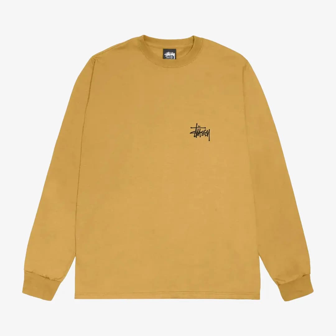 Basic Stüssy LS Tee ‘Curry’