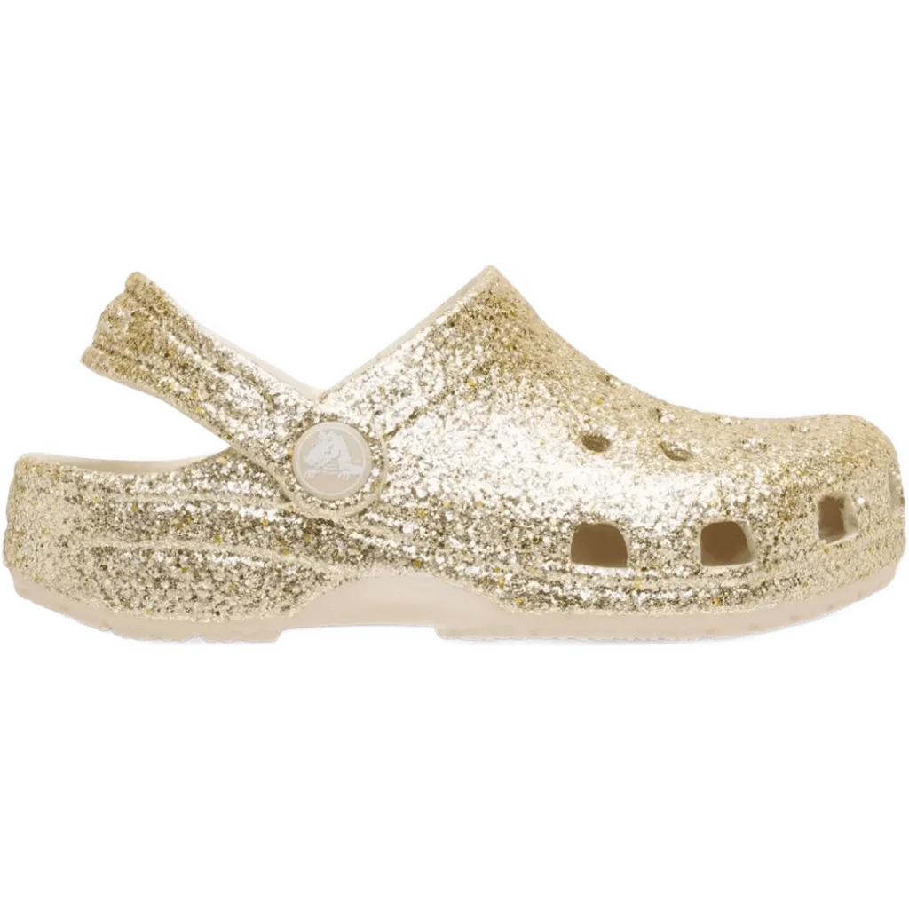 Crocs Classic Chunky Glitter Clog K Çocuk Terlik - Altın
