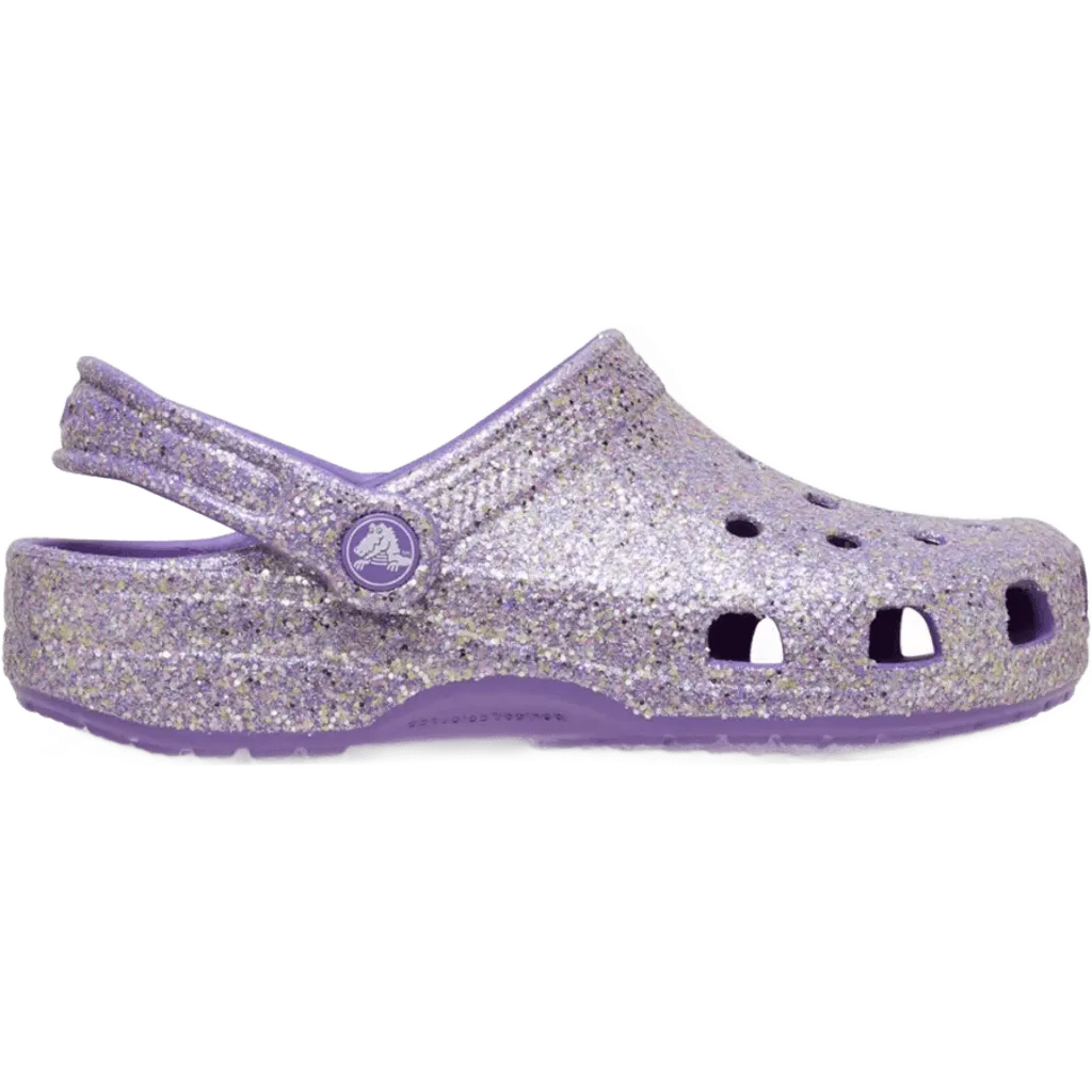 Crocs Classic Fantasy Glitter Clog K Çocuk Terlik - Mor