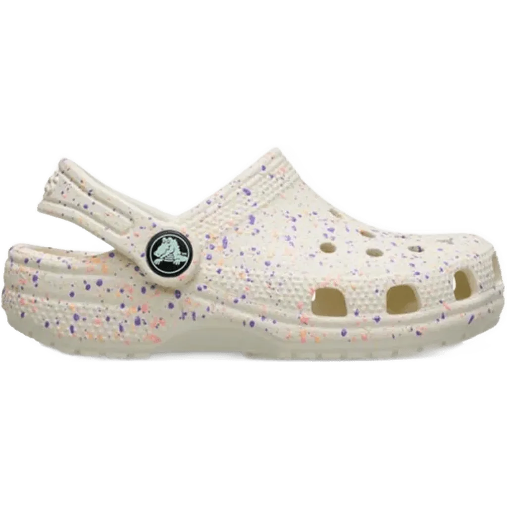 Crocs Classic Glow Paint Splatter Clog Bebek Bej Terlik