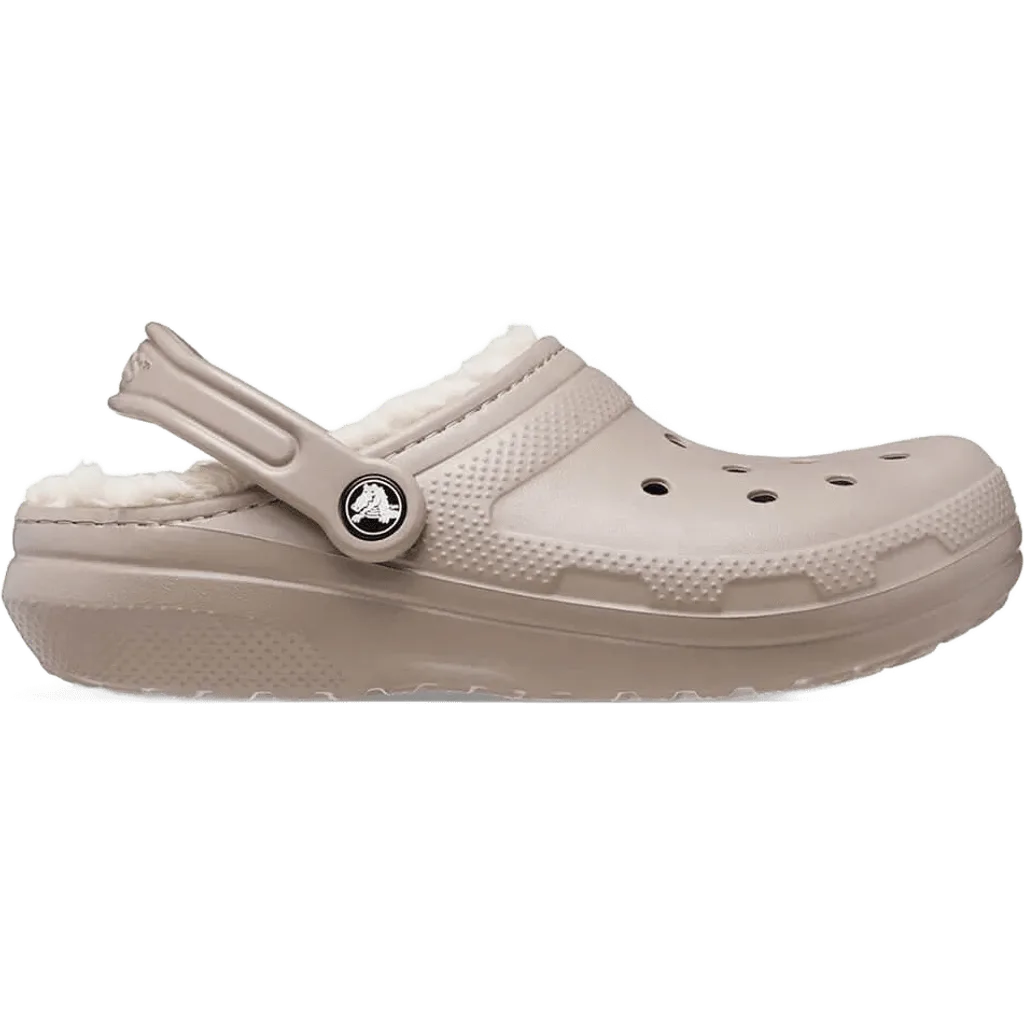 Crocs Classic Lined Clog Kadın Terlik - Mantar / Kemik