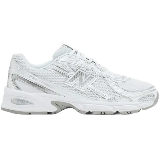 New Balance White Silver