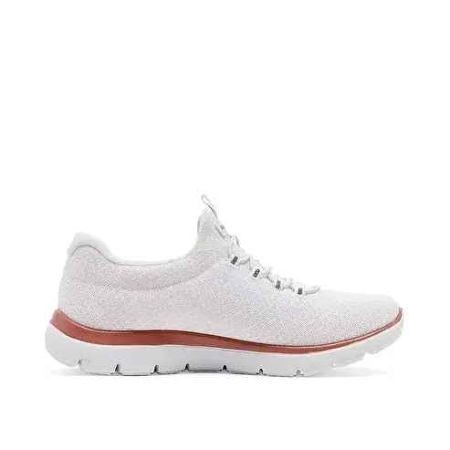 Skechers Kadın Summits Ayakkabı Beyaz — Sarı
