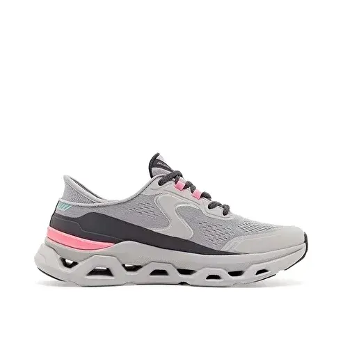 Skechers Kadın Glide Step Slip ins Ayakkabı Gri/pembe
