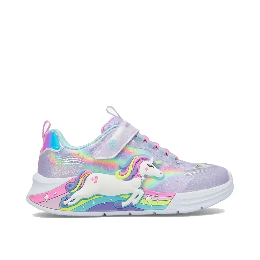 Skechers Unicorn Chaser Büyük Kız Çocuk Mor Işıklı Spor Ayakkabı
