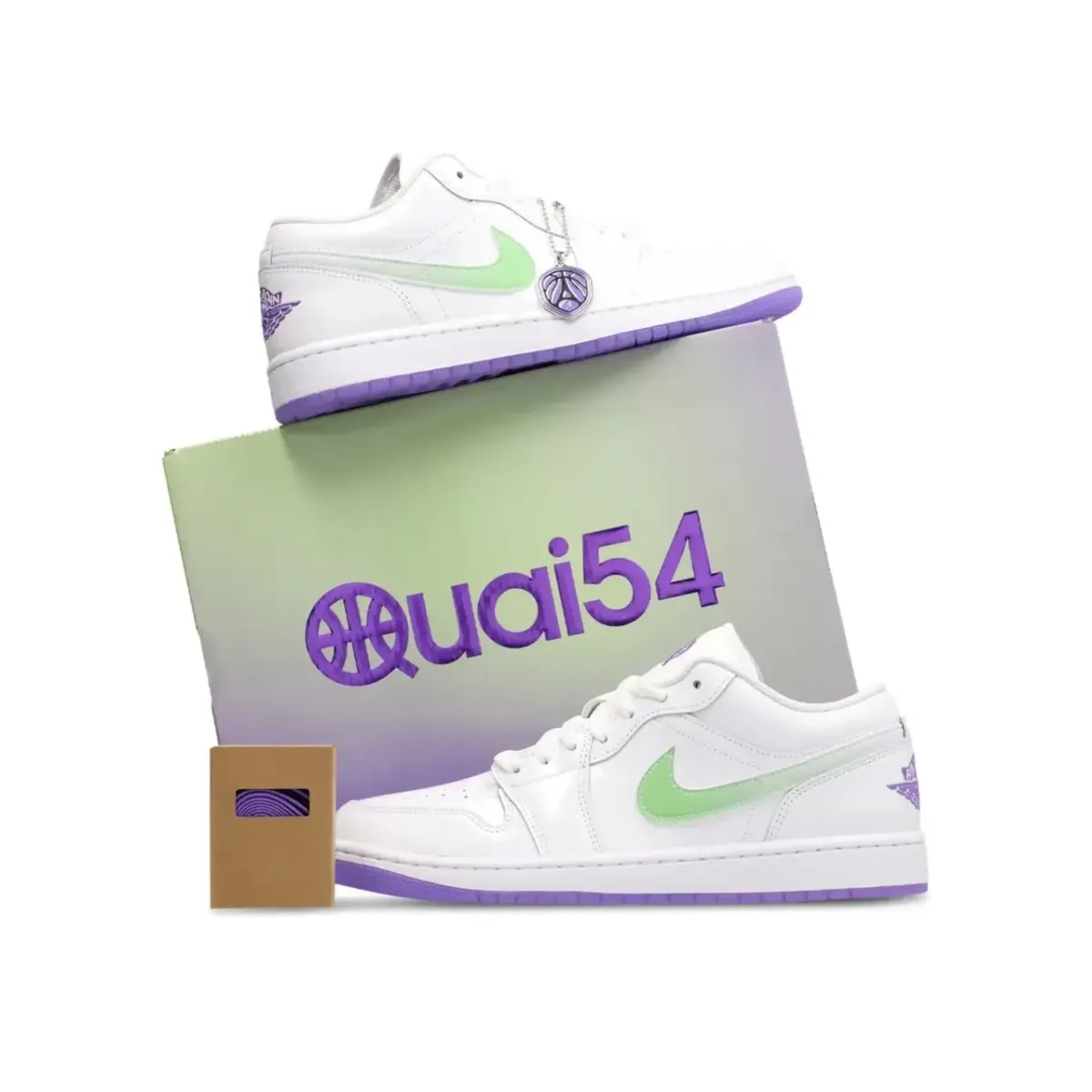 Nike Air Jordan 1 Low Se Quai 54 Erkek Basketbol Ayakkabısı — Çok Renkli