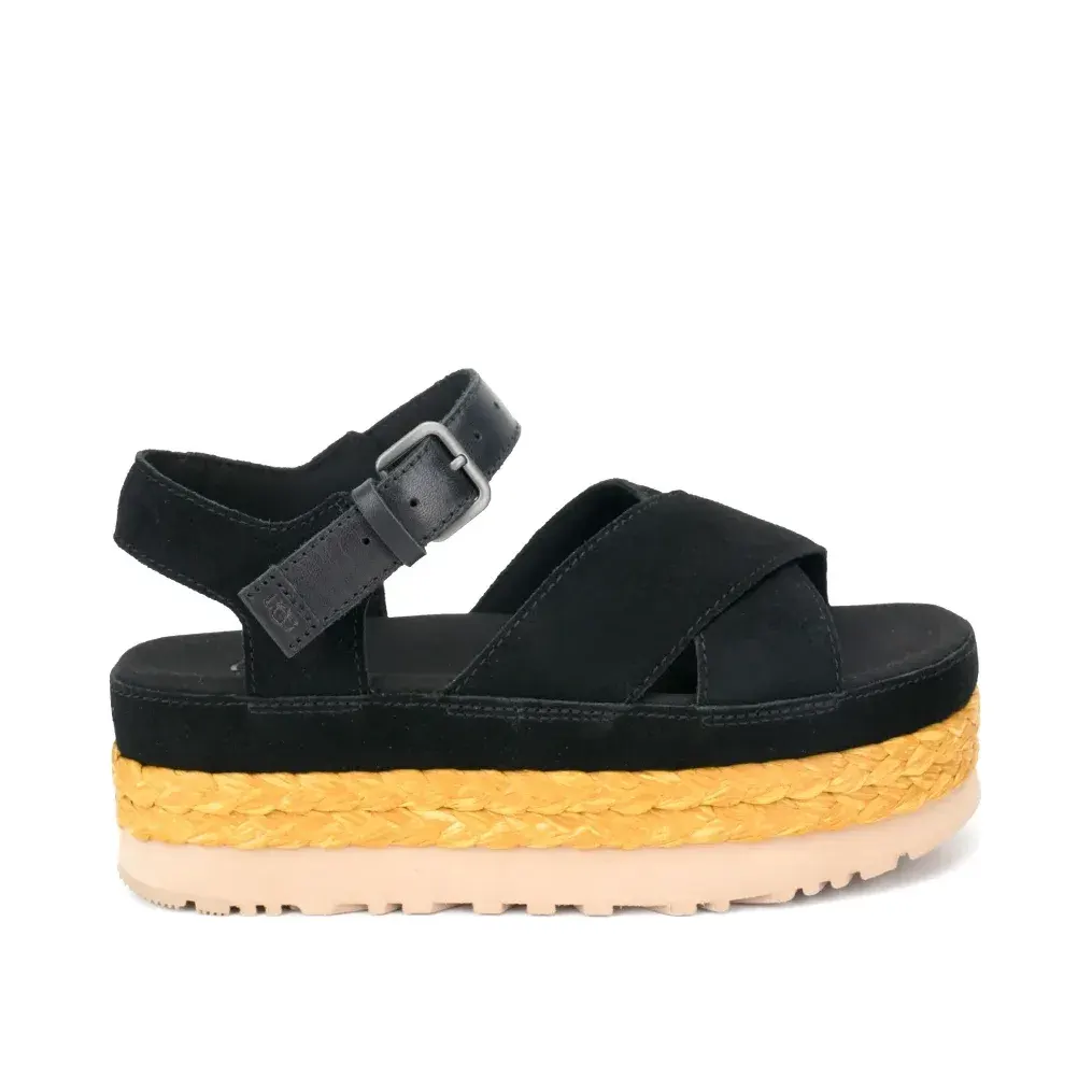 Ugg Aubrey Platform Kadın Sandalet Siyah