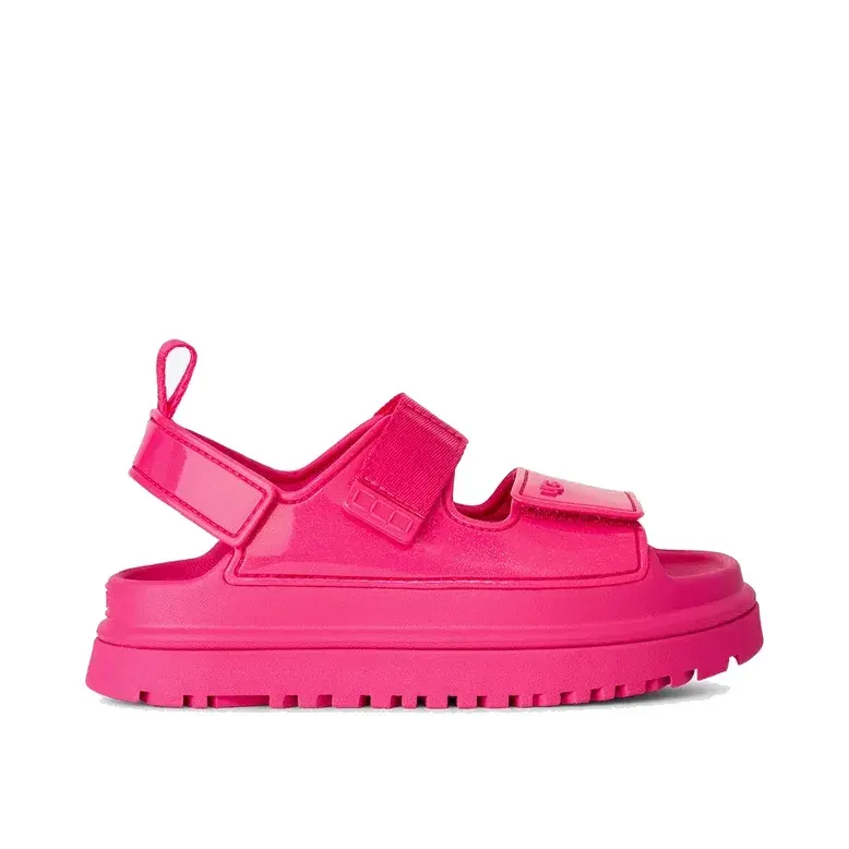 UGG Goldenglow Glossy Sparkles Çocuk Pembe Sandalet — Turuncu