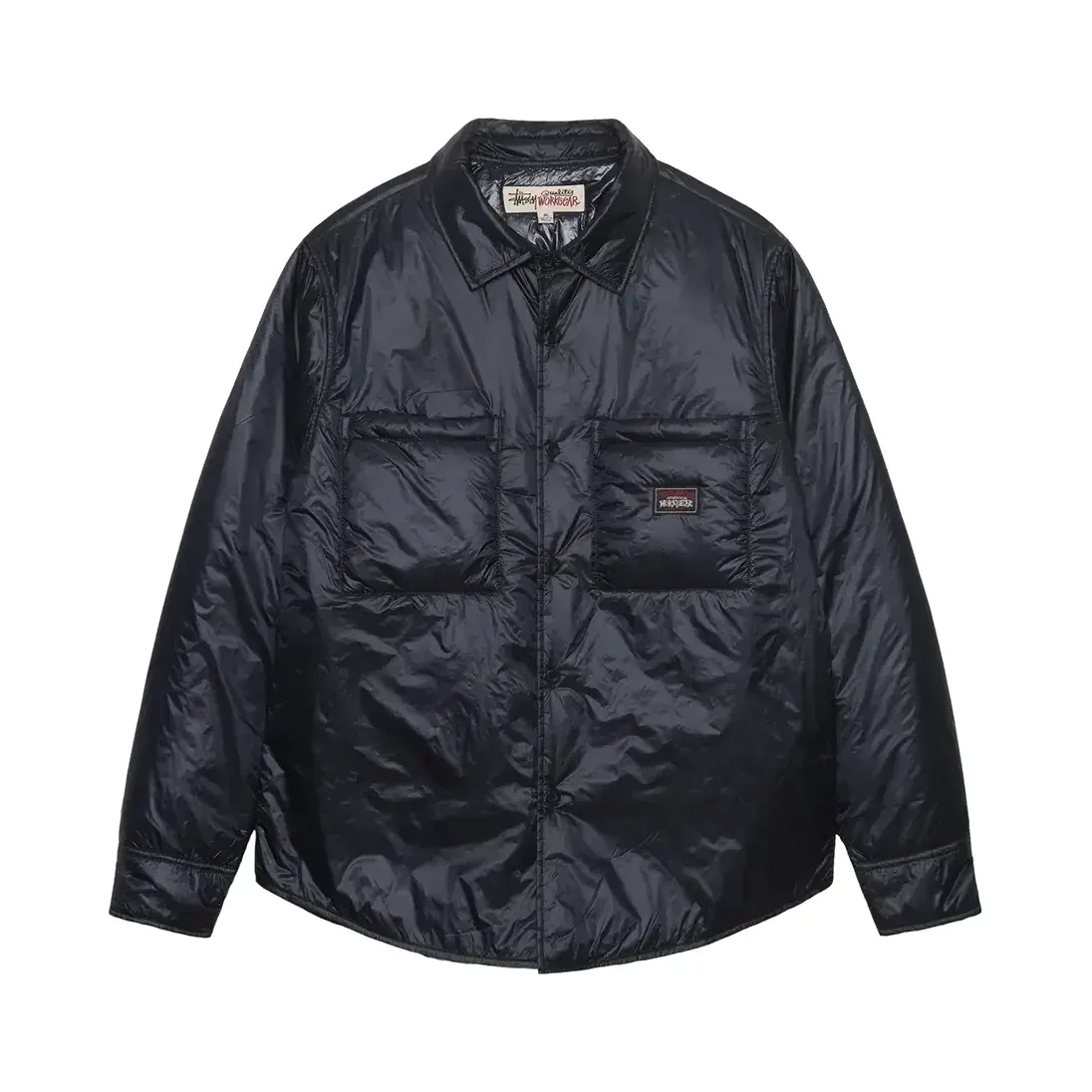 Stussy Fatigue Over Shirt Nylon 'Black' — T-shirt & Sweatshirt, Siyah