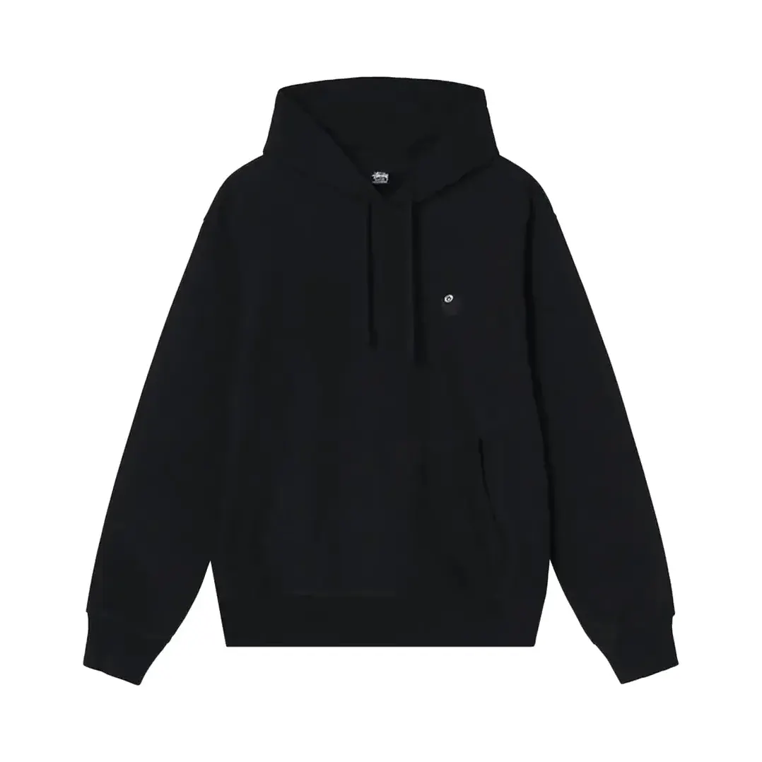 Stussy 8 Ball App Hood 'Black' — T-shirt & Sweatshirt, Siyah