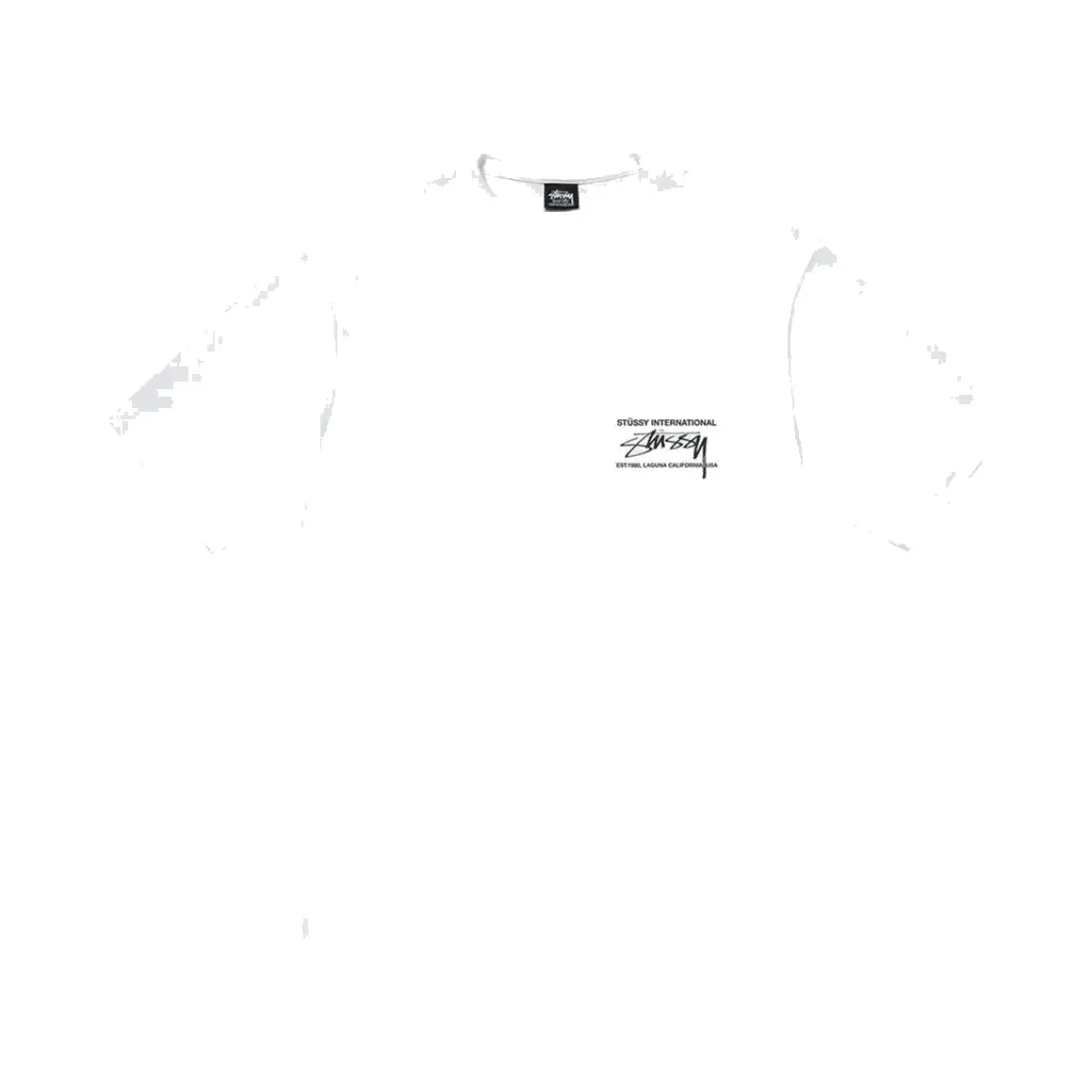Stussy Smooth International Tee ‘White’ — T-shirt & Sweatshirt, Beyaz