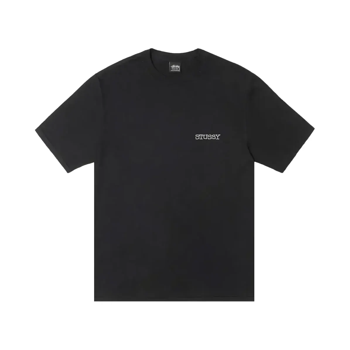Stussy Jumbo Pig Dyed Tee 'Black' — T-shirt & Sweatshirt, Siyah