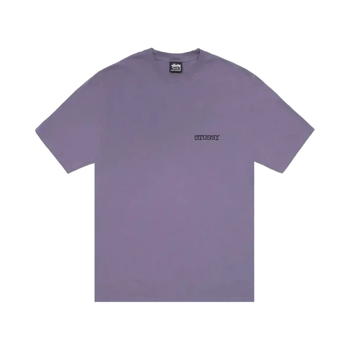 Stussy Jumbo Pig Dyed Tee 'Grape' — T-shirt & Sweatshirt, Çok Renkli