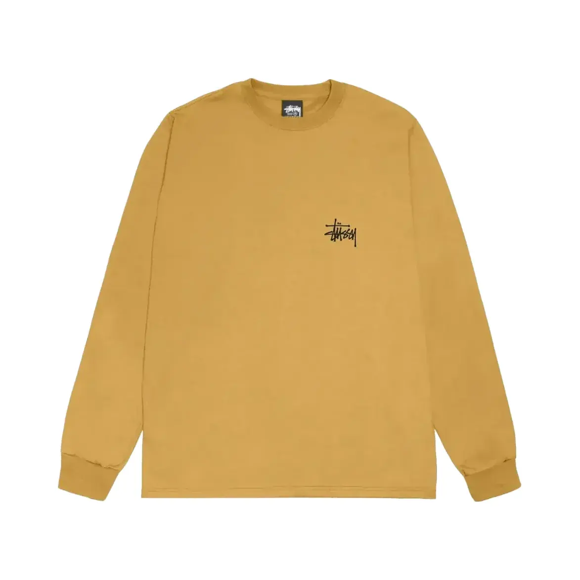 Stussy Basic Stüssy LS Tee ‘Curry’ — T-shirt & Sweatshirt, Çok Renkli