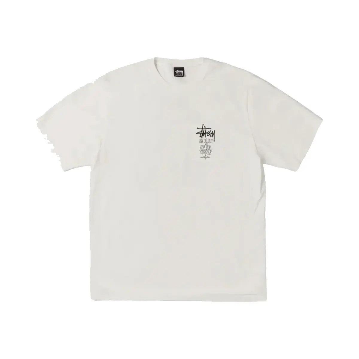 Stussy Swimout Pig Dyed Tee 'Natural' — T-shirt & Sweatshirt, Çok Renkli