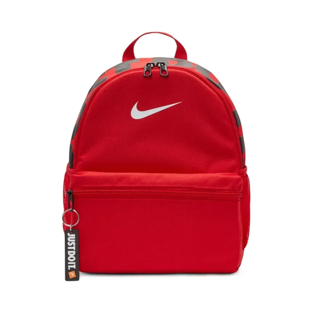 Nike Brasilia JDI Mini Backpack (11L) Kırmızı Sırt Çantası önden görünüm · DR6091-657