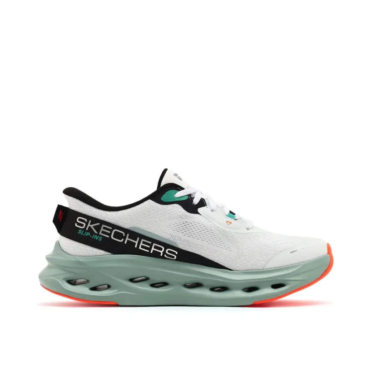 Skechers Max Cushioning Glide-step - Advert Erkek Beyaz Koşu Ayakkabısı · 220421-WMLT