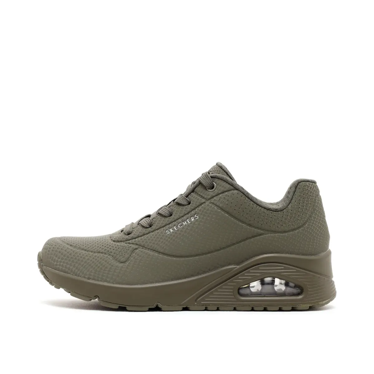 Skechers Uno - Shiny Scale Kadın Haki Sneakers — Yeşil · 177861TK-OLV
