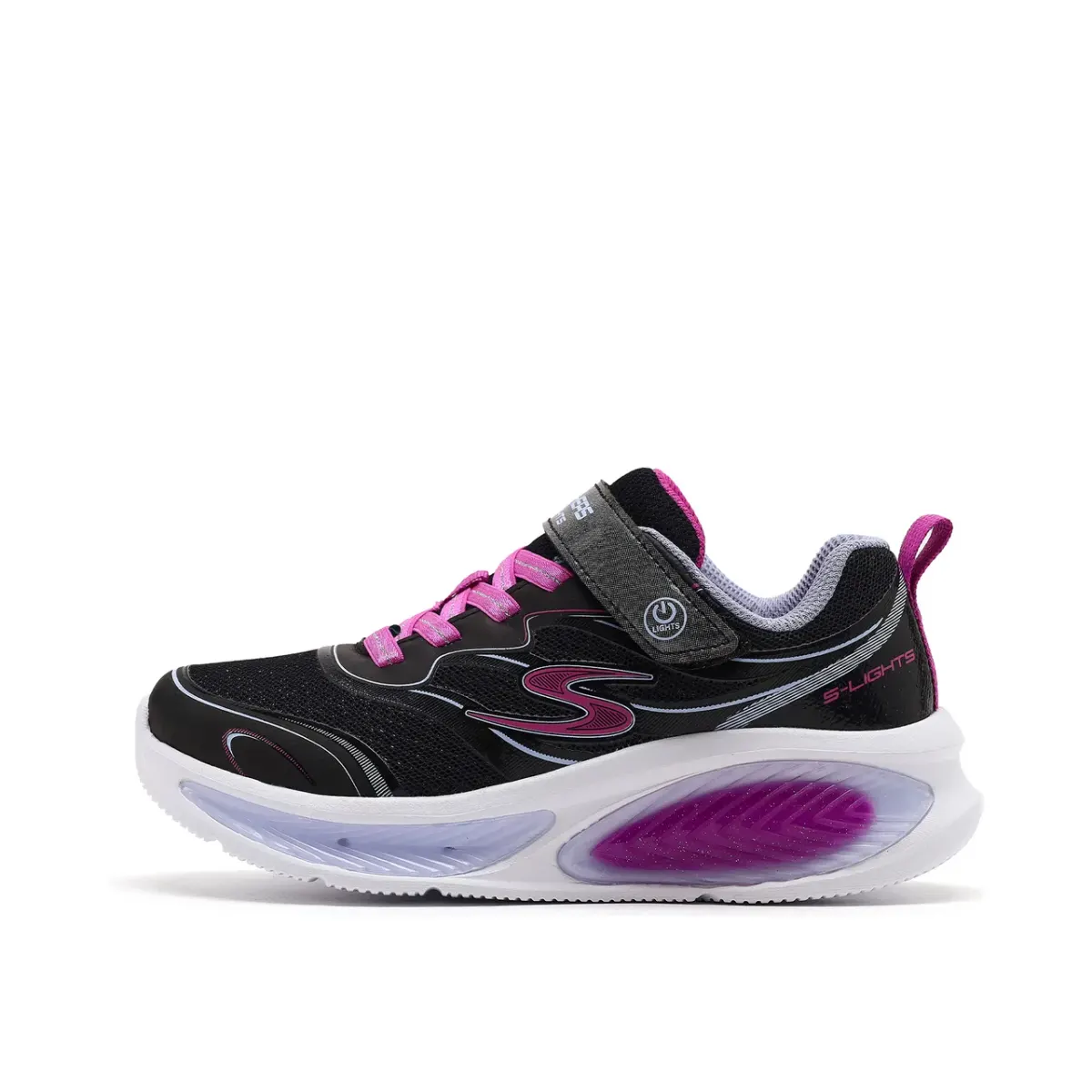 Skechers Cosmic Glow 2.0 Büyük Kız Çocuk Siyah Işıklı Spor Ayakkabı · 303737L-BKMT