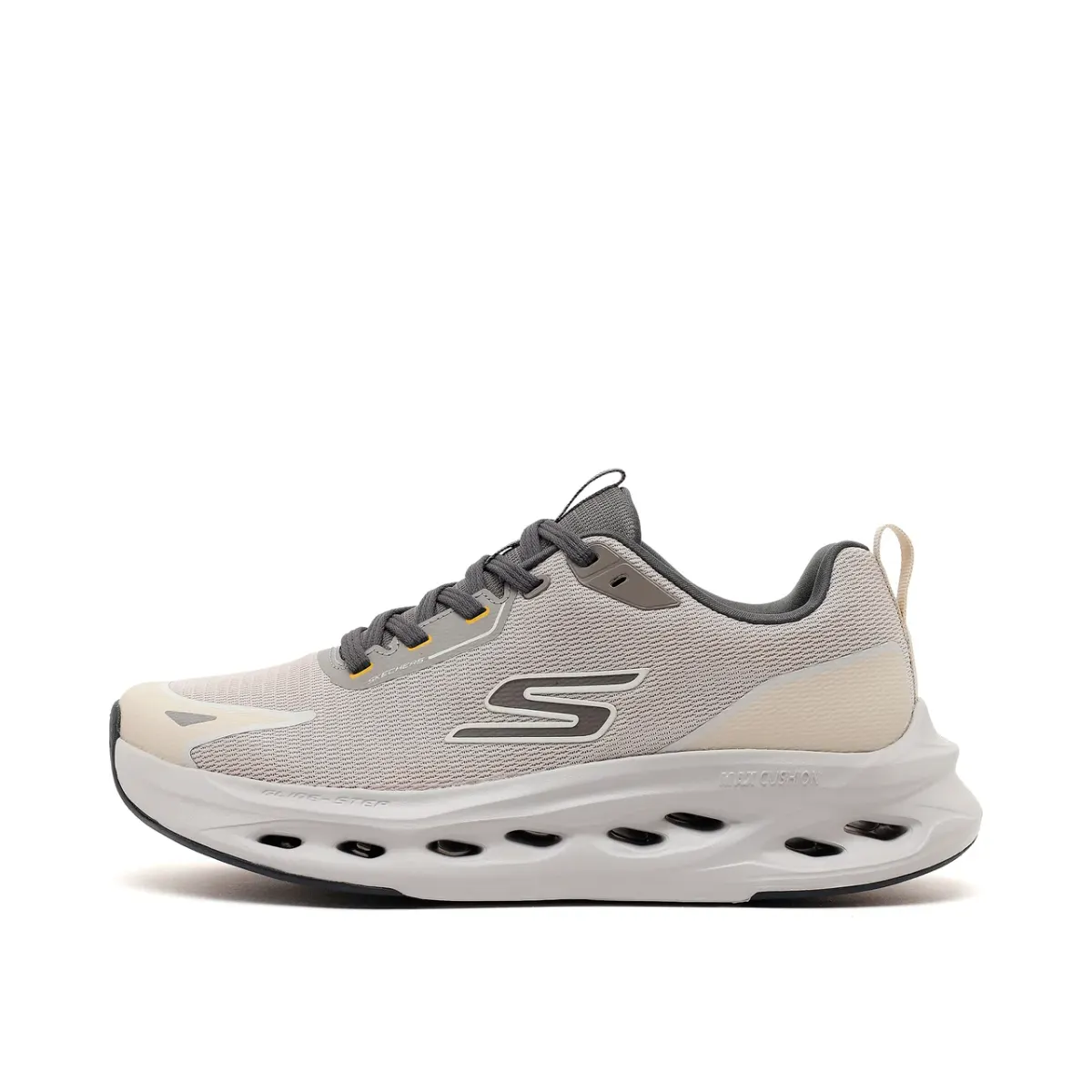 Skechers Max Cushioning Glide-step Erkek Bej Koşu Ayakkabısı