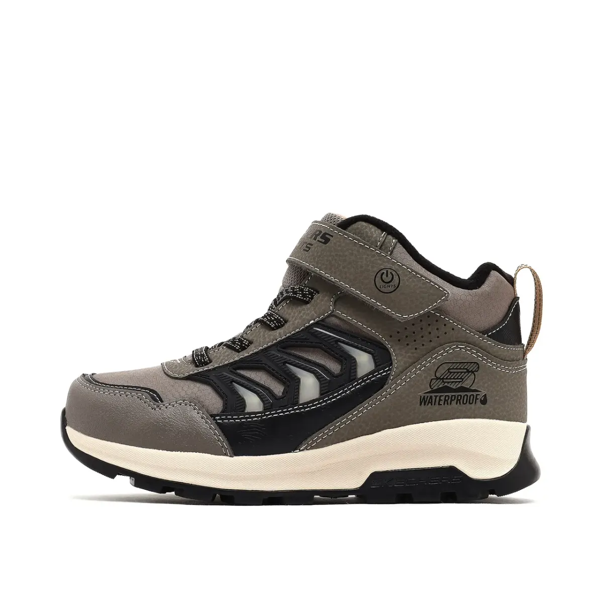Skechers Storm Blazer - Glow Roam Büyük Erkek Çocuk Bej Su Geçirmez Işıklı Bot · 406410L-TPBK
