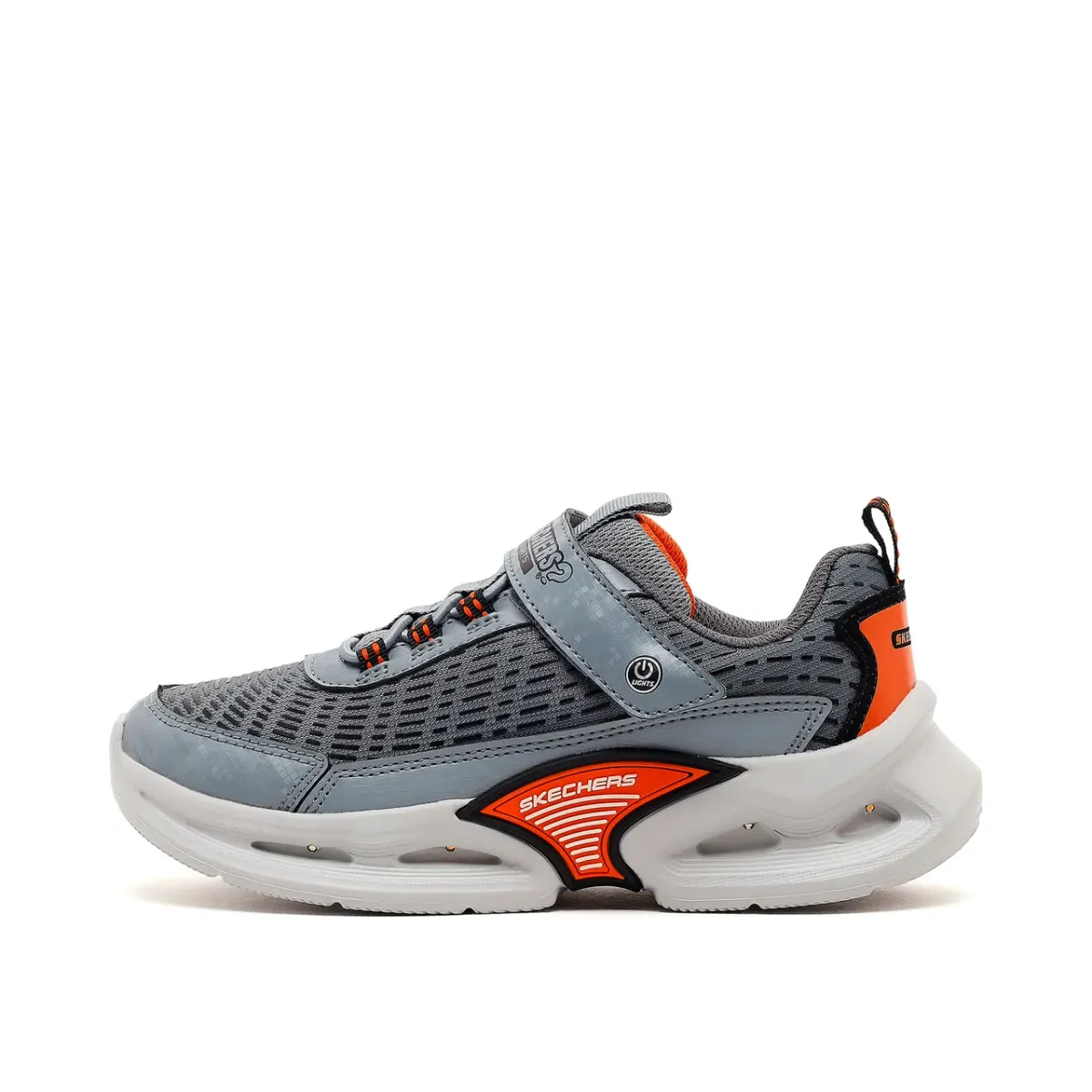 Skechers Kinetic-lights Büyük Erkek Çocuk Gri Işıklı Spor Ayakkabı · 400400L-CCOR
