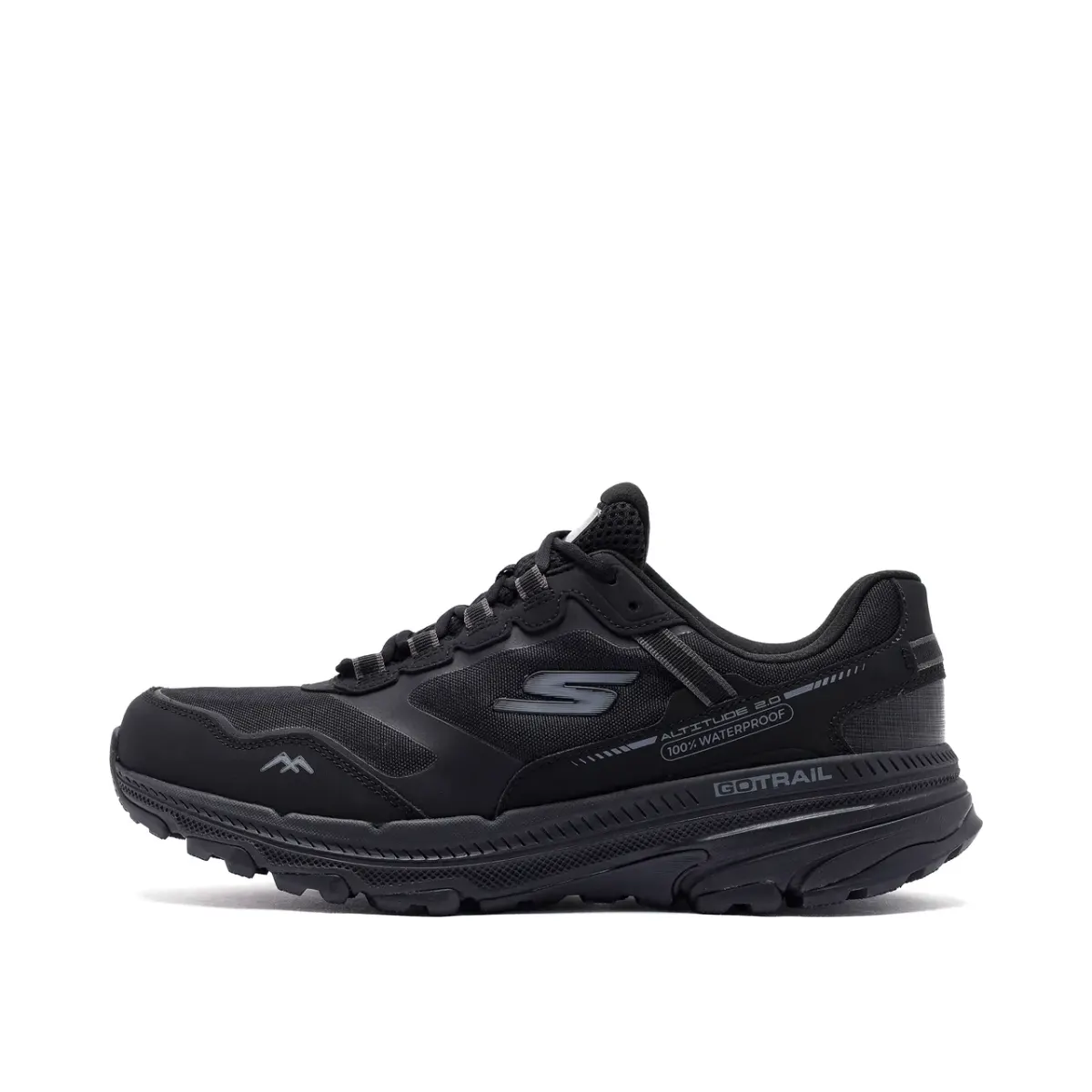 Skechers Go Run Trail Altitude 2.0 - Pine Ridge Erkek Siyah Su Geçirmez Outdoor Ayakkabı