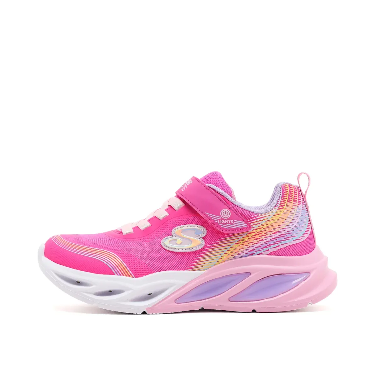 Skechers Cosmic Glow - Rainbow Beam Büyük Kız Çocuk Pembe Işıklı Spor Ayakkabı · 303709L-PKMT (2/6)