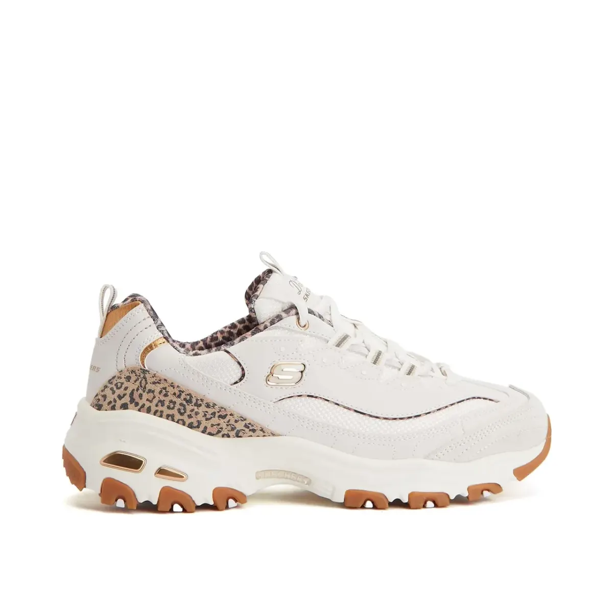 Skechers D'Lites Beyaz Kadın Sneaker · 150877-WHT