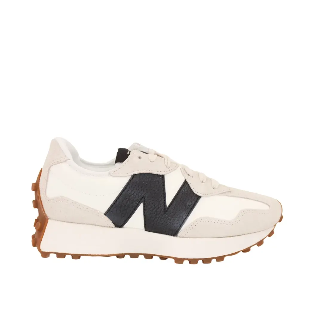 New Balance Kadın Spor Ayakkabı Beyaz Siyah Açık Gri — Bej · WS327GD